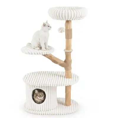 GIANTEX Árbol para Gatos de Interior, 56 x 41 x 105 cm - Beige - Giantex - Comparador de precios