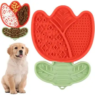 HausPets Alfombrilla silicona roja ventosa perros/gatos lamer durante baño - Artículo 1 - HausPets - Comparador de precios