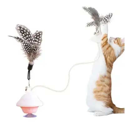 IntiMeg  interactivo para gatos con ventosa, contiene plumas - Una pieza - IntiMeg - Comparador de precios