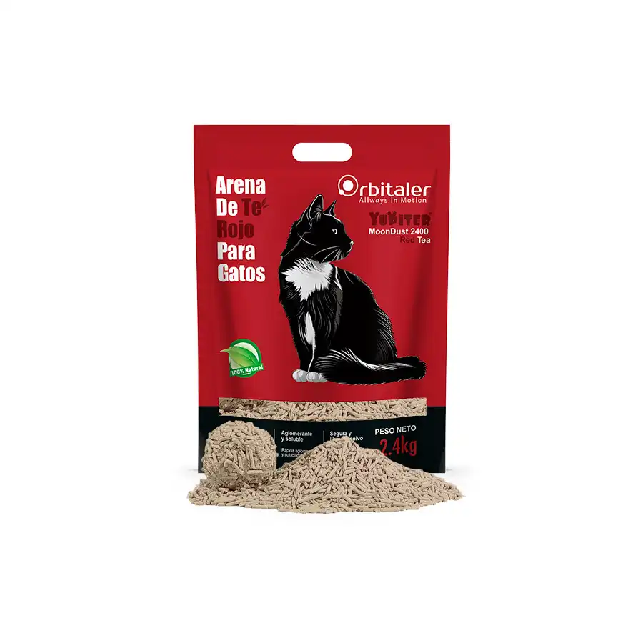 Orbitaler Arena Aglomerante Té Rojo para gatos - 2.4 kg - Orbitaler - Comparador de precios