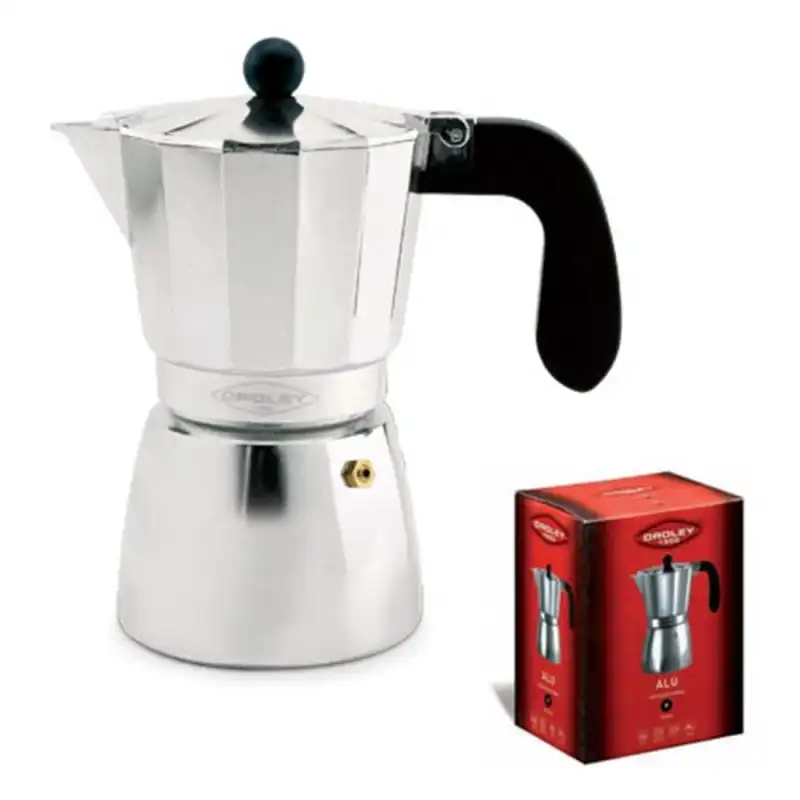 Oroley Alu Cafetera Italiana de Aluminio 1 Taza