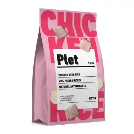 Plet Pienso para Gatitos con Pollo y Arroz, 1.5 Kg. - Plet - Comparador de precios
