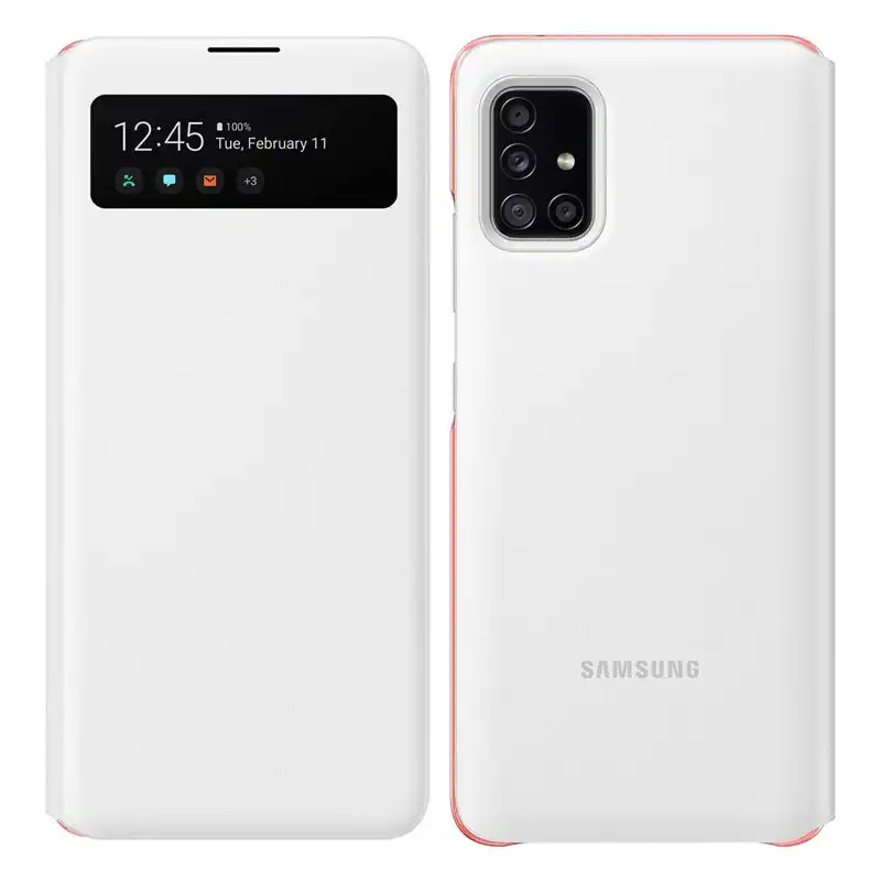 Samsung Clear View para Galaxy A51 5G Blanca