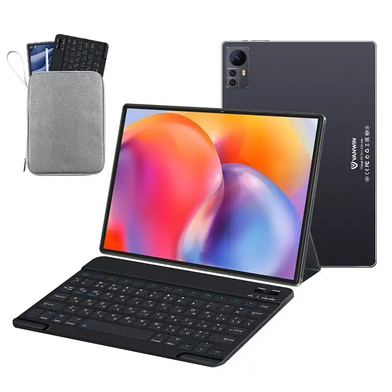 Vanwin S39 LTE 10.1" 4/64GB Negra + Funda de Piel + Teclado Bluetooth + Bolsa Para Tableta + Stylus