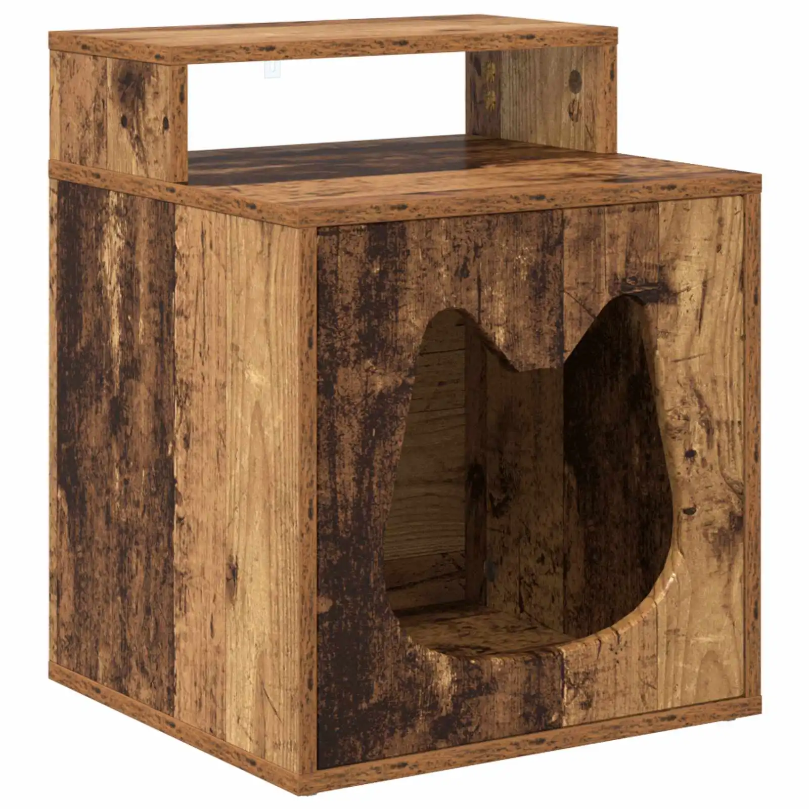 vidaXL Casa para Gatos Madera vieja 42,5 x 40 x 53,5 cm - 42,5 x 40 x 53,5 cm - VIDAXL - Comparador de precios
