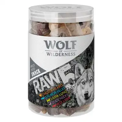 Wolf of Wilderness RAW 5 snacks liofilizados - 5 sabores - 150 g - Wolf of Wilderness - Comparador de precios
