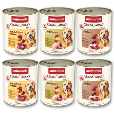 animonda GranCarno Original Adult 6 x 800 g - Pack mixto 3 (3 variedades) - Animonda GranCarno - Comparador de precios