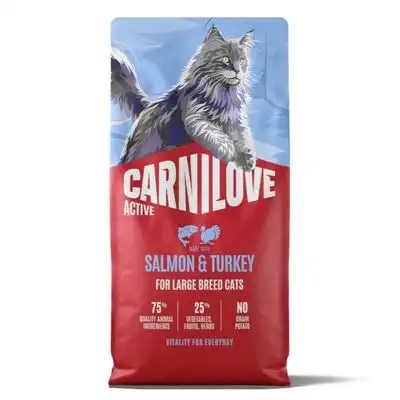 Carnilove Active Large Cat con salmón y pavo - 6 kg - Carnilove - Comparador de precios