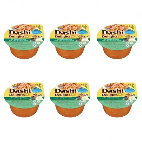 Dashi Delights Comida Húmeda en Caldo con Atún y Copos de Bonito, 6 x 70 gr - Churu - Comparador de precios