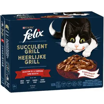 Felix Tasty Shreds 12 x 80 g - Selección de carnes - Felix - Comparador de precios