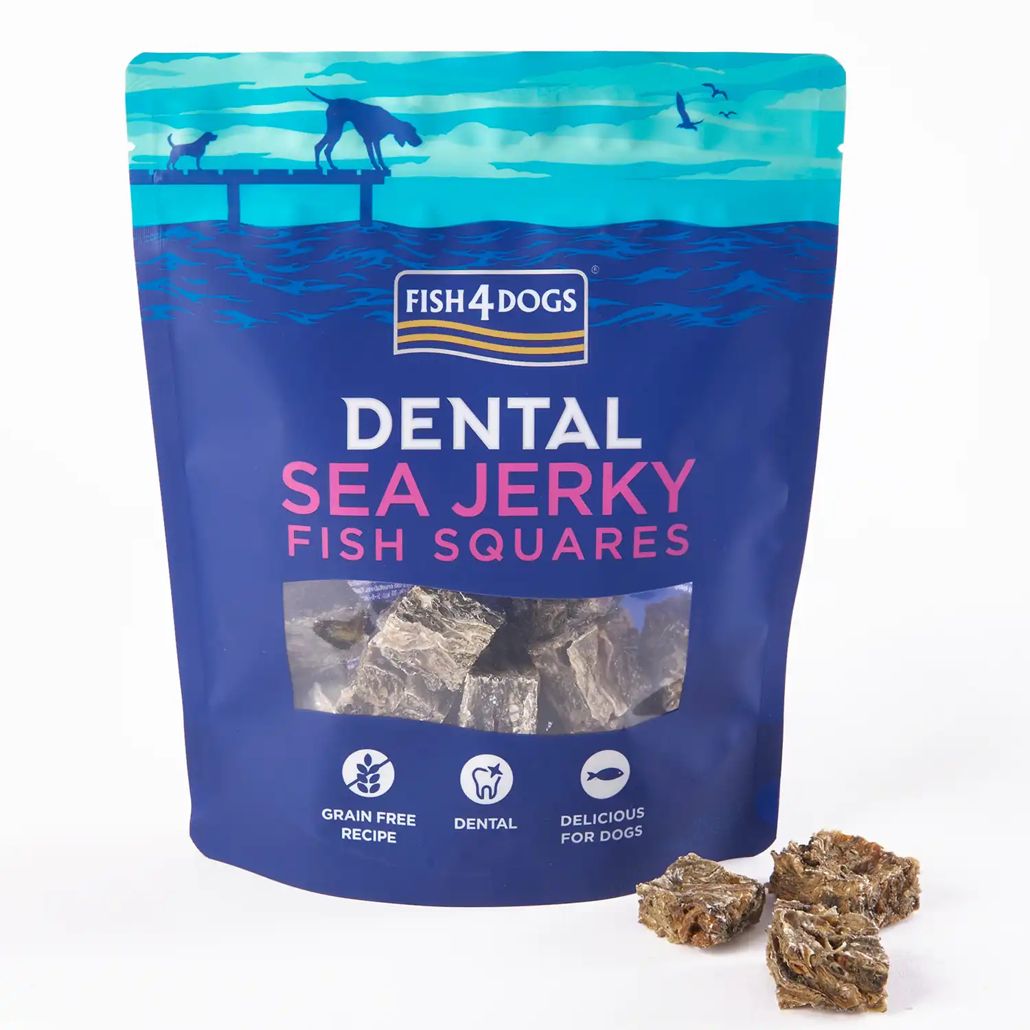 Fish4Dogs Snack dental natural Cuadros Pescado para perros - 1150 g - Fish4Dogs - Comparador de precios