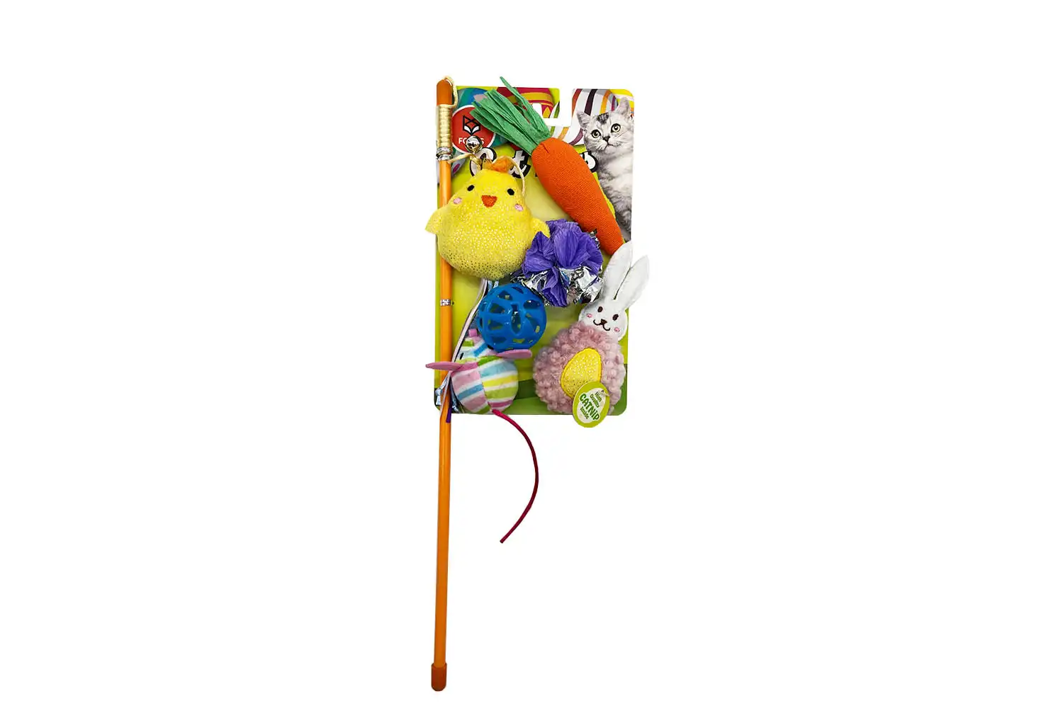 Fofos caña con juguetes para gatos - Cana de 40cm - Fofos - Comparador de precios