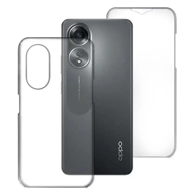 Max Power Digital Funda Doble Cara 360 Grados Silicona Transparente Para Oppo A58 / A78 5g