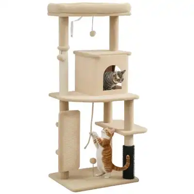 PawHut Árbol para Gato - Beige - PawHut - Comparador de precios