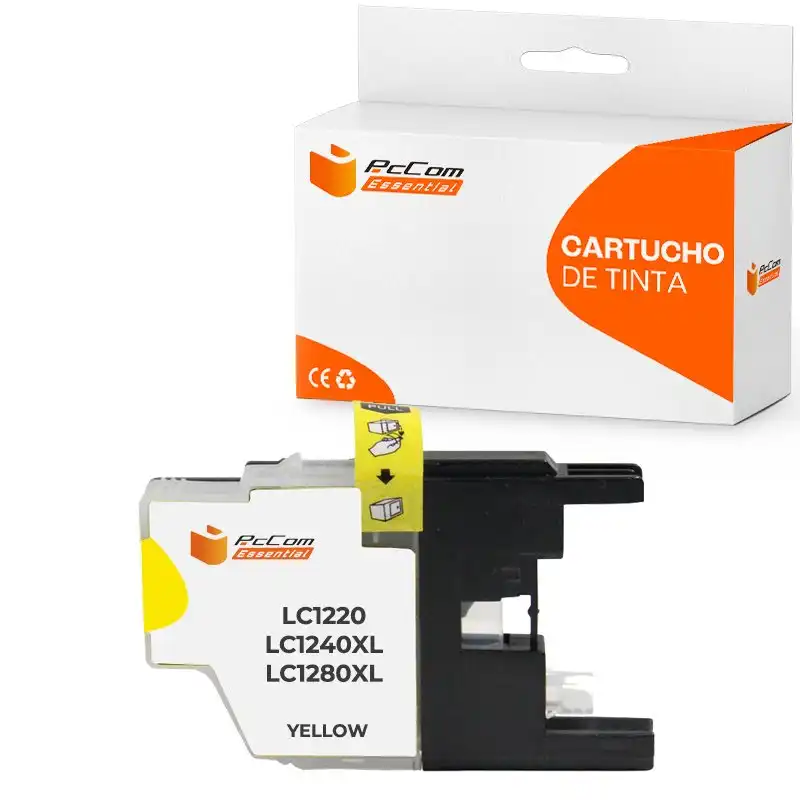 Pccom Essential Brother Lc1240xl/lc1220xl/lc1280xl Cartucho Tinta Compatible Amarillo