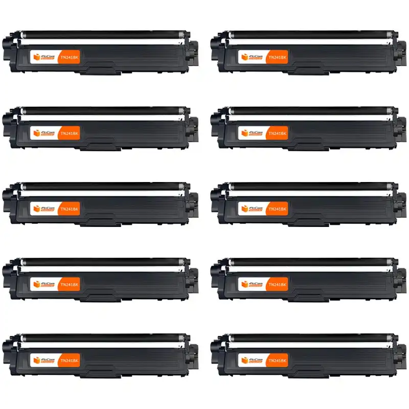 Pccom Essential Tóner Compatible con Brother TN241/TN242 Negro Pack 10