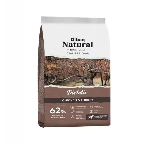 Pienso Dibaq Natural Moments Dietetic para perros sabor Pollo y Pavo - Dibaq Natural Moments - Comparador de precios