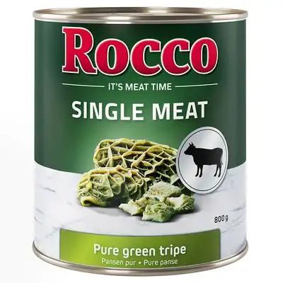 Rocco Single Meat 6 x 800 g comida húmeda para perros - Panza - Rocco - Comparador de precios