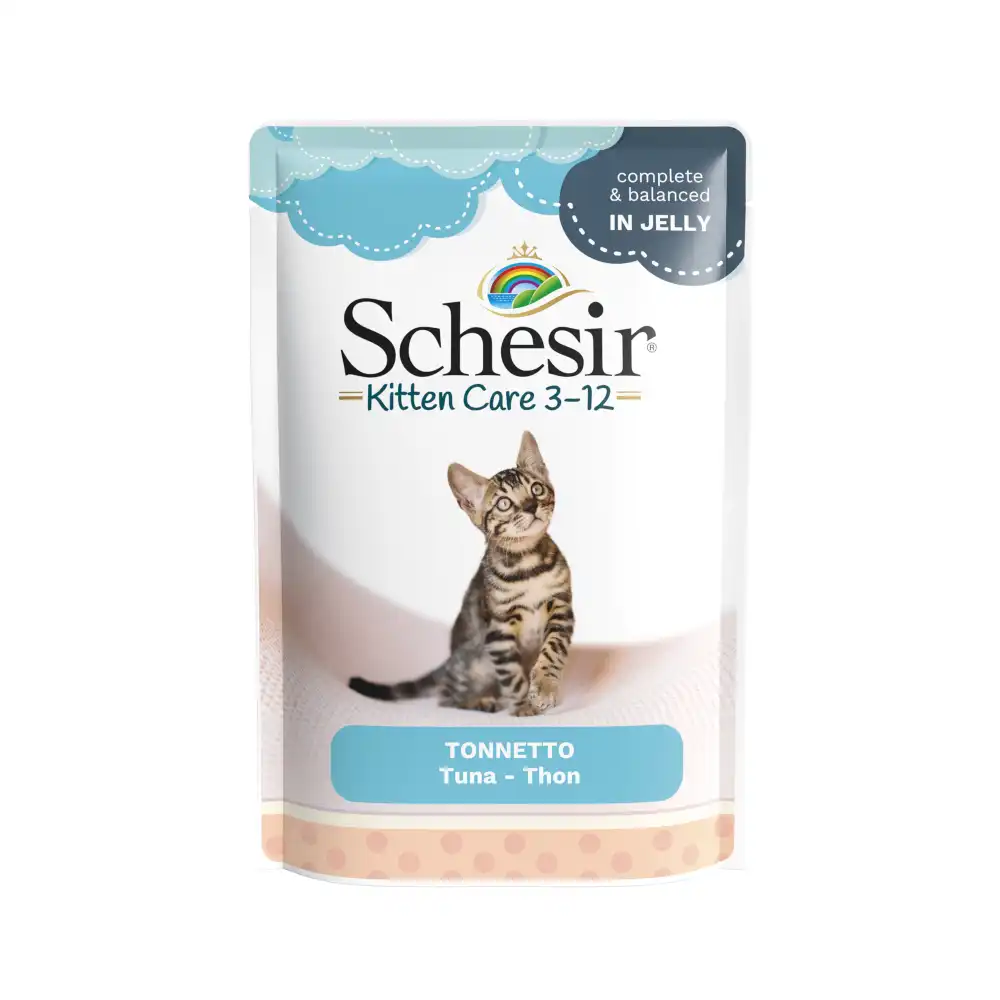 Schesir bolsitas 6 x 85 g en gelatina - Kitten con atún