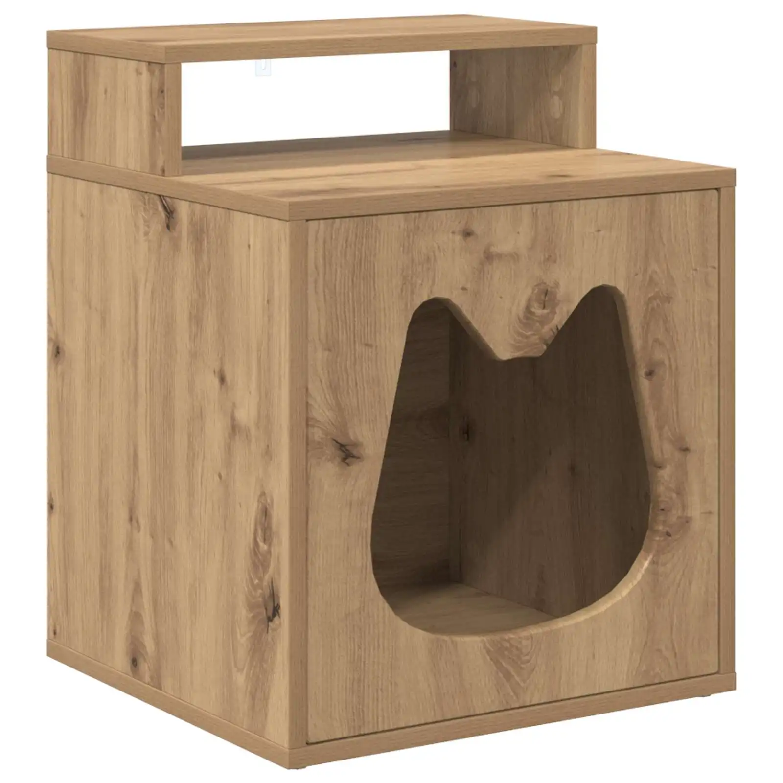 vidaXL Casa para Gatos Roble Artesanal 42,5 x 40 x 53,5 cm - 42,5 x 40 x 53,5 cm - VIDAXL - Comparador de precios