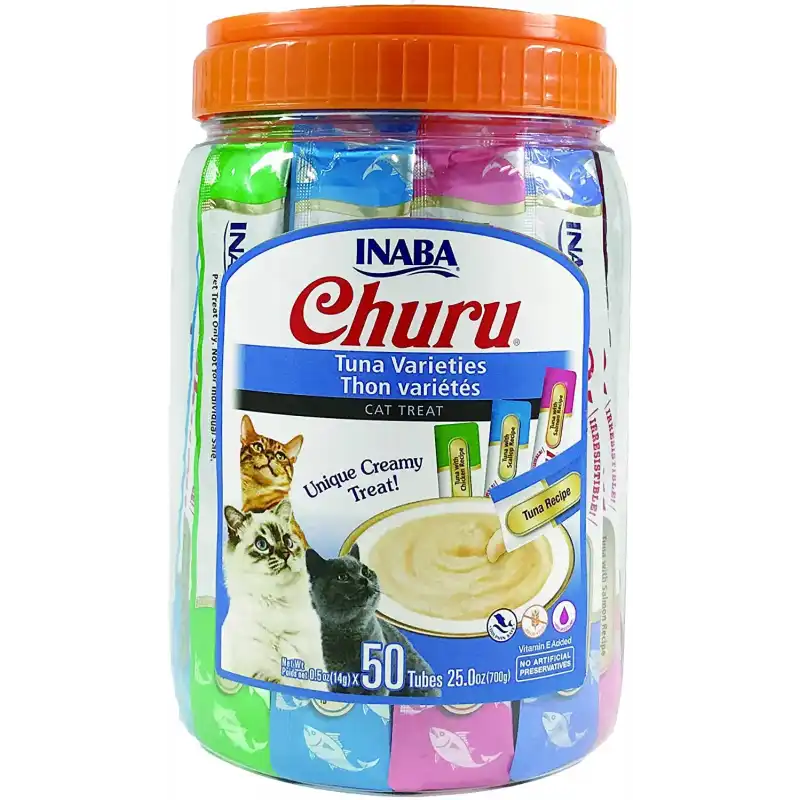 50x14gr Bote Churu para gato adulto Pure Mix de Atún