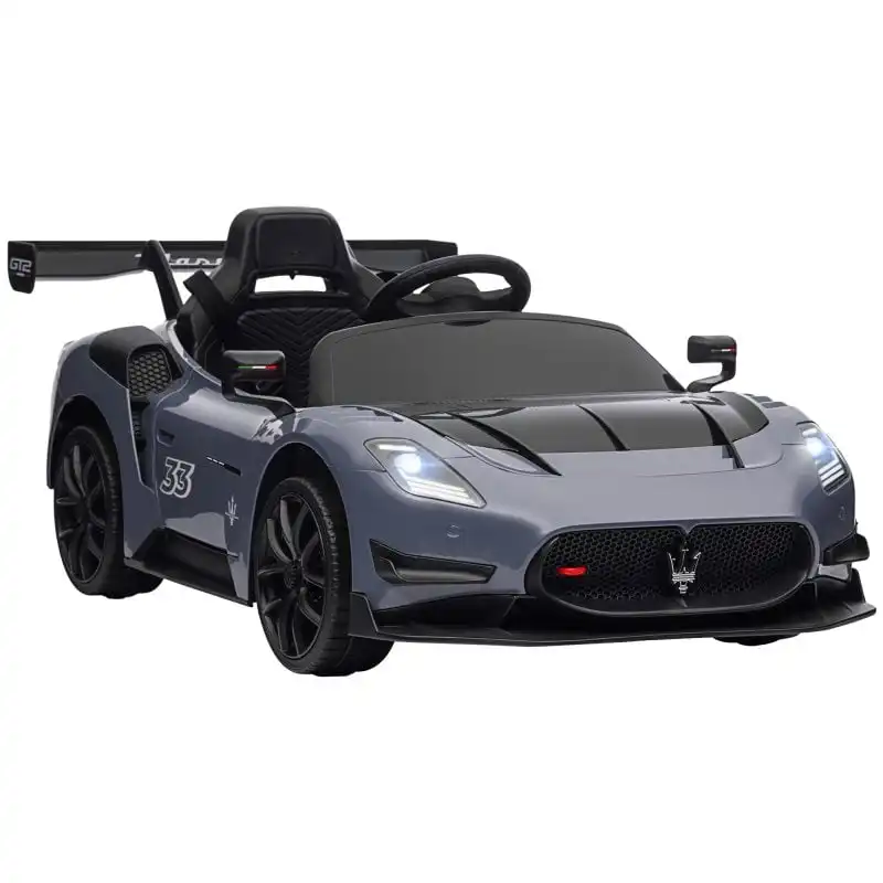 Aiyaplay Coche Eléctrico Para Niños De +3 Años Maserati Gt2 Gris