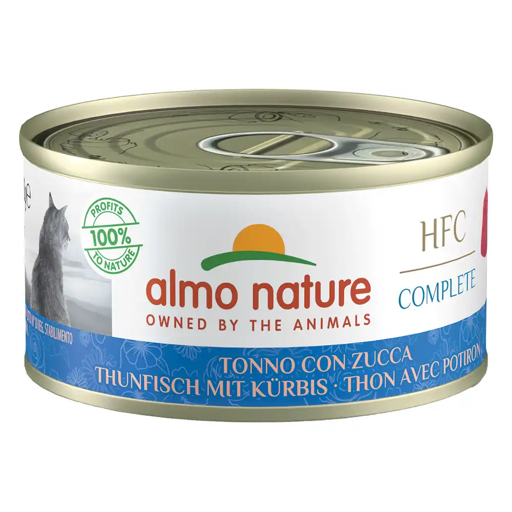 Almo Nature HFC Complete 6 x 70 g - Atún con calabaza