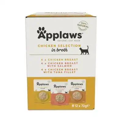 Applaws Pouch en caldo 12 x 70 g - Pack de prueba - Pack mixto Pollo 3 (3 variedades) - Applaws - Comparador de precios