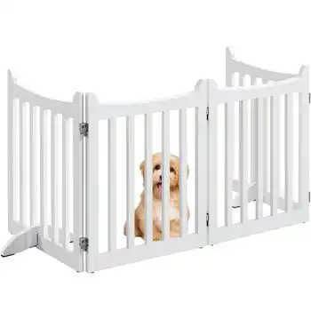 Barrera De Seguridad Para Perros Plegable Parque Para Perro De Madera