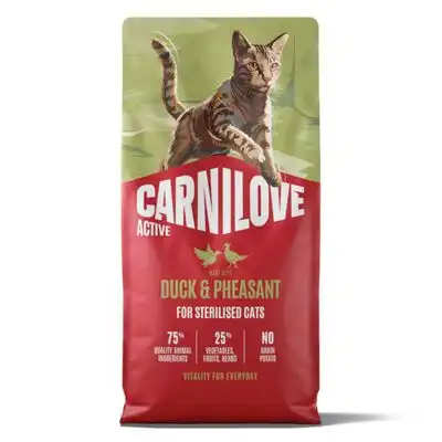 Carnilove Active Adult Sterilised con pato y faisán - 6 kg - Carnilove - Comparador de precios