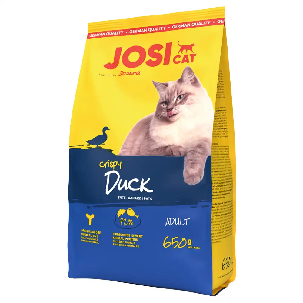 JosiCat con pato crujiente pienso para gatos - 650 g - JosiCat - Comparador de precios