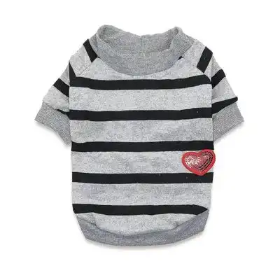MCBOSON Camiseta de rayas para perros - ropa para perros - gris - L - Mcboson - Comparador de precios