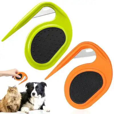 Pawffee 2 peines desenredantes naranja+verde para el cuidado de mascotas - 1 pieza - Pawffee - Comparador de precios