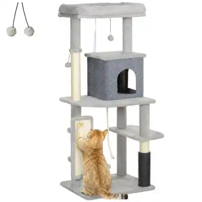 PawHut Árbol para Gato - Gris Claro - PawHut - Comparador de precios