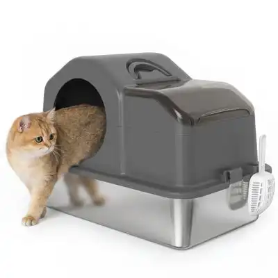 PawHut Arenero para Gato - Gris Oscuro - PawHut - Comparador de precios