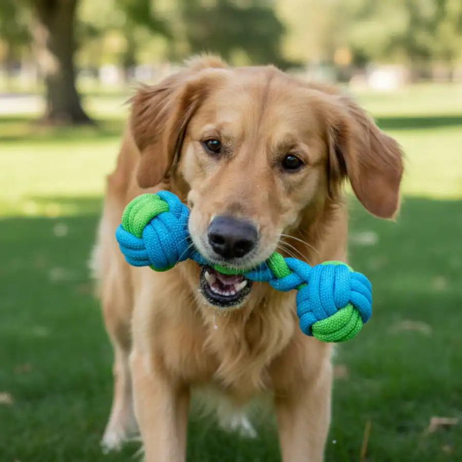 Tootoy! Hueso Mordedor de Cuerda Verde y Azul para perros - Tootoy! - Comparador de precios