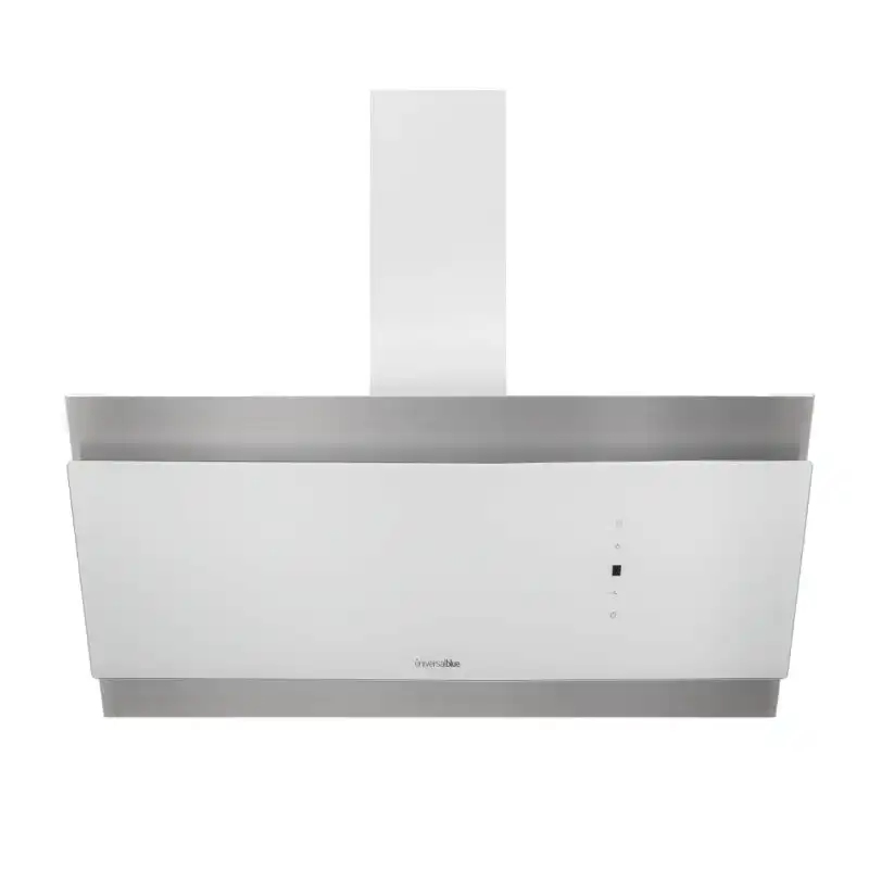 Universal Blue Andes 4090W Campana Decorativa 90cm Cristal Blanco/Inox