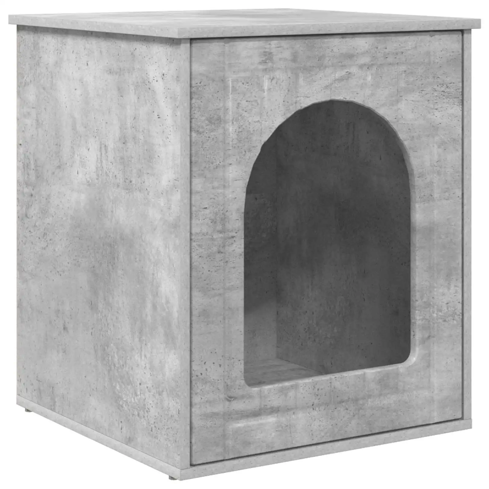 vidaXL Casa para Gatos Concreto 53 x 52 x 62 cm Madera de ingeniería - 53 x 52 x 62 cm - VIDAXL - Comparador de precios