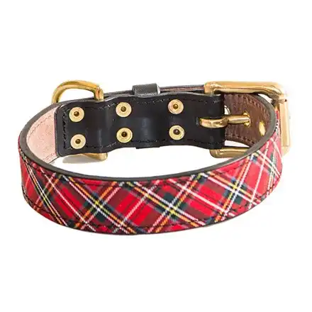 Collar Be Two para perros Buckingham Escocés Pequeña-Mediana