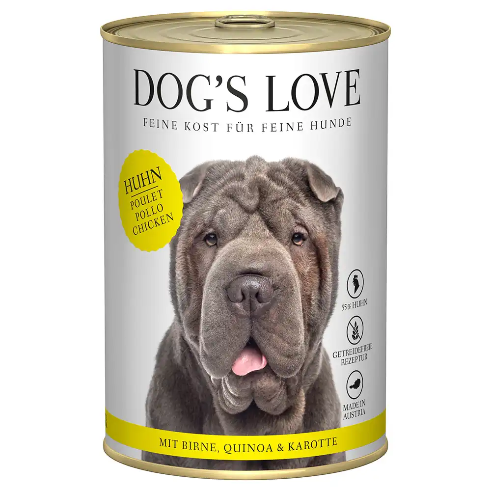 Dog´s Love Adult 6 x 400 g - Pollo