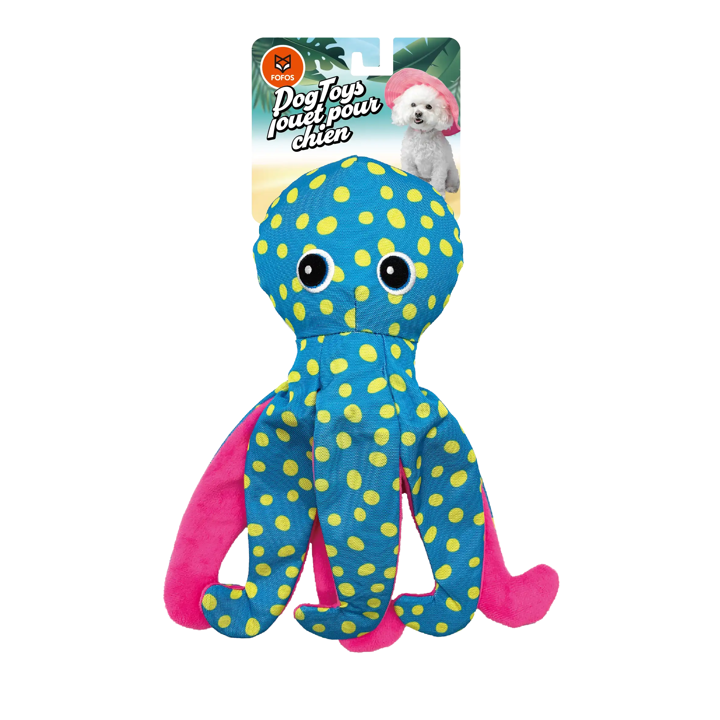 Fofos Peluche pulpo azul para perros - 14 cm x 9 cm x 34 cm - Fofos - Comparador de precios