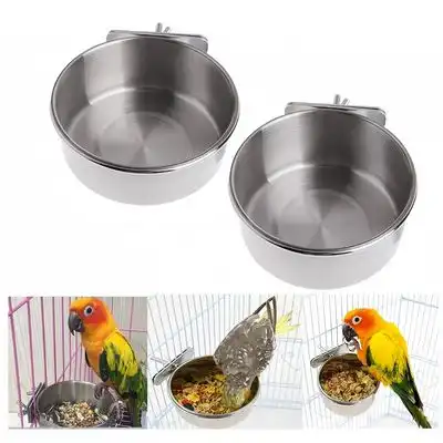 FurryFusion Juego de 2 comederos para pájaros de acero inoxidable - Artículo 2 - Furry Fusion - Comparador de precios