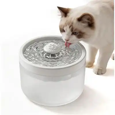HausPets Fuente de agua de 1,8 L sistema filtración multicapa circulación - blanco - HausPets - Comparador de precios