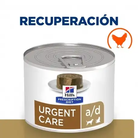 Hill's Prescription Diet a/d Urgent Care Comida Húmeda para Perros y Gatos Mousse con Pollo, 12x200gr - Hill's Prescription Diet - Comparador de precios