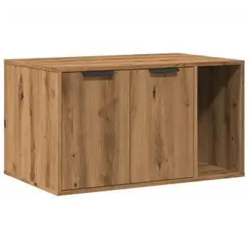 Mueble Arenero Para Gatos Madera Roble Artisian 80x50x45 Cm Vidaxl