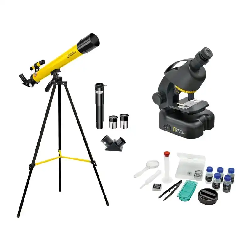 National Geographic Kit de Telescopio + Microscopio Para Principiantes