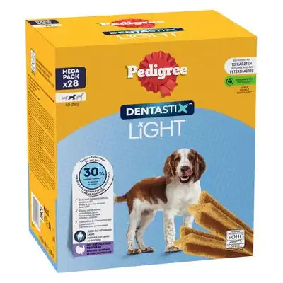 Pedigree Dentastix Light snack dentales para perros medianos (10 - 25 kg) - 28 unidades - Pedigree - Comparador de precios