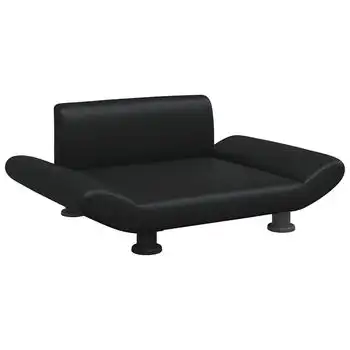 vidaXL Cama para perros de cuero sintético negra 70x45x28 cm - VIDAXL - Comparador de precios