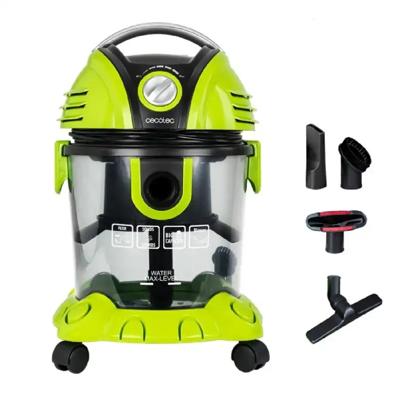 Cecotec Wet&Dry T Aspirador de Sólidos y Líquidos sin Bolsa 1200W 15L