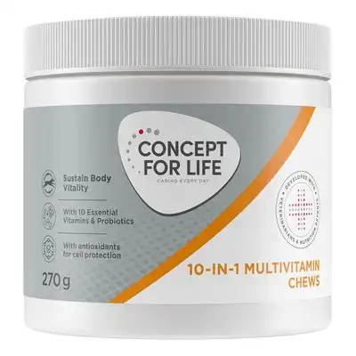 Concept for Life 10 in 1 Multivitamin suplementos masticables - 270 g - Concept for Life - Comparador de precios